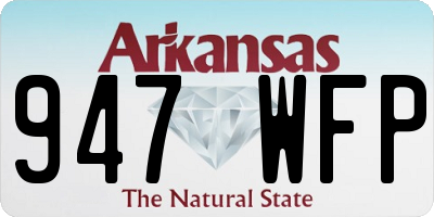 AR license plate 947WFP