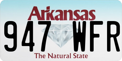 AR license plate 947WFR
