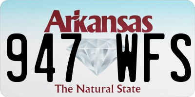 AR license plate 947WFS