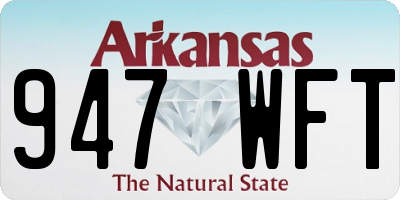 AR license plate 947WFT