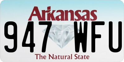 AR license plate 947WFU