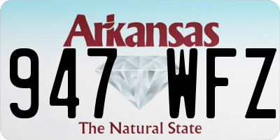 AR license plate 947WFZ