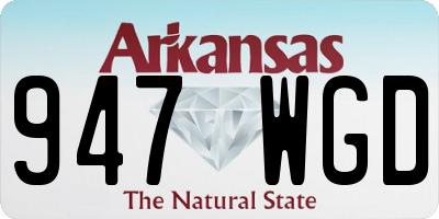 AR license plate 947WGD
