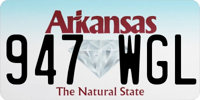 AR license plate 947WGL
