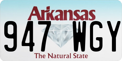 AR license plate 947WGY