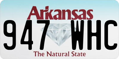 AR license plate 947WHC
