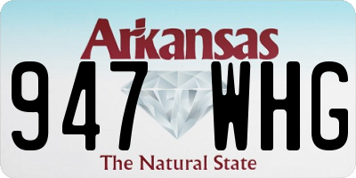 AR license plate 947WHG
