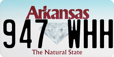 AR license plate 947WHH