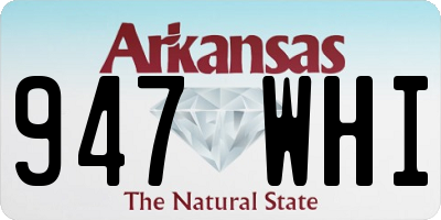 AR license plate 947WHI