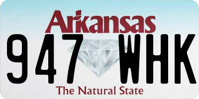 AR license plate 947WHK