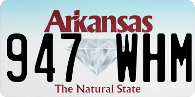 AR license plate 947WHM