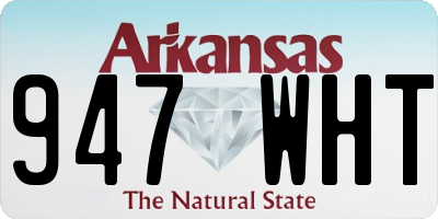 AR license plate 947WHT