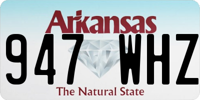 AR license plate 947WHZ