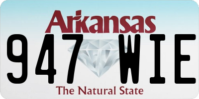 AR license plate 947WIE