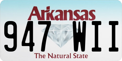 AR license plate 947WII