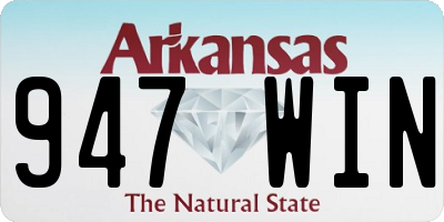 AR license plate 947WIN