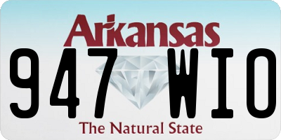 AR license plate 947WIO