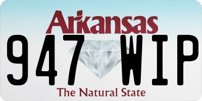 AR license plate 947WIP