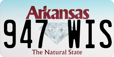 AR license plate 947WIS