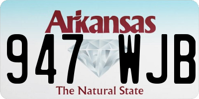 AR license plate 947WJB