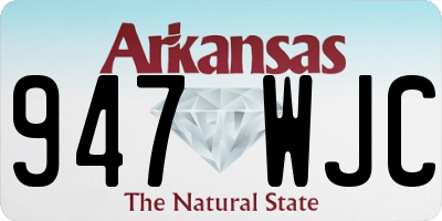 AR license plate 947WJC