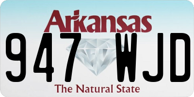 AR license plate 947WJD