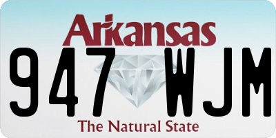 AR license plate 947WJM