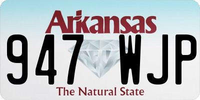 AR license plate 947WJP