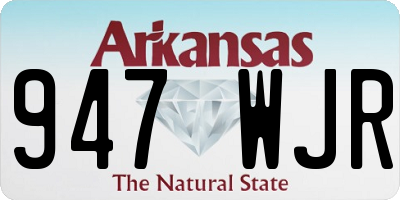 AR license plate 947WJR