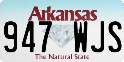AR license plate 947WJS