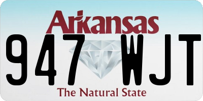 AR license plate 947WJT