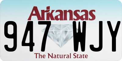 AR license plate 947WJY