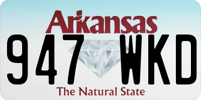 AR license plate 947WKD