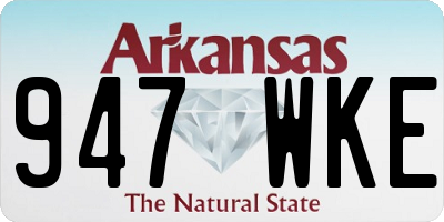 AR license plate 947WKE