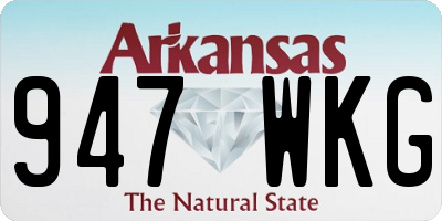 AR license plate 947WKG