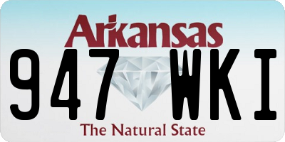 AR license plate 947WKI
