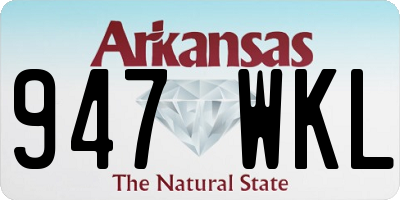 AR license plate 947WKL