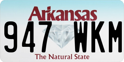 AR license plate 947WKM