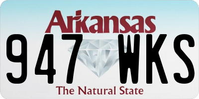 AR license plate 947WKS
