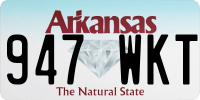 AR license plate 947WKT