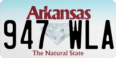 AR license plate 947WLA