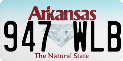 AR license plate 947WLB