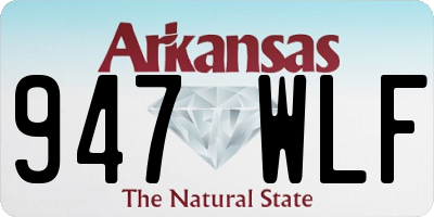 AR license plate 947WLF