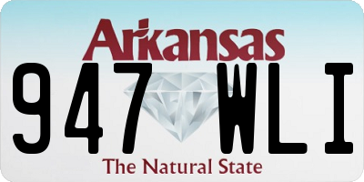 AR license plate 947WLI