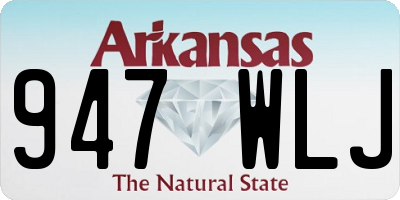 AR license plate 947WLJ