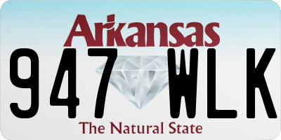 AR license plate 947WLK