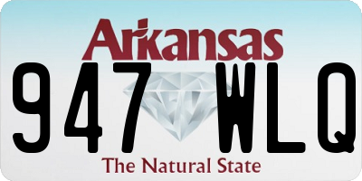 AR license plate 947WLQ