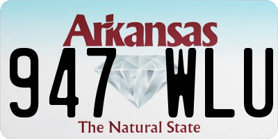 AR license plate 947WLU