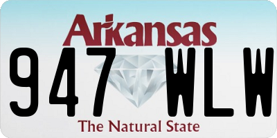 AR license plate 947WLW