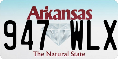 AR license plate 947WLX